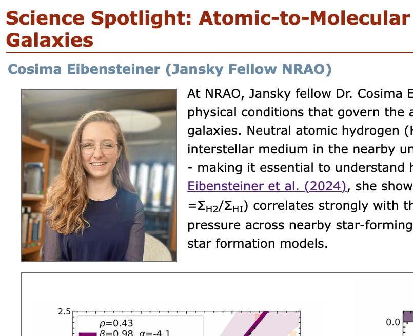 My Research (and I) were highighted in the July NRAO&nbsp;eNewsletter