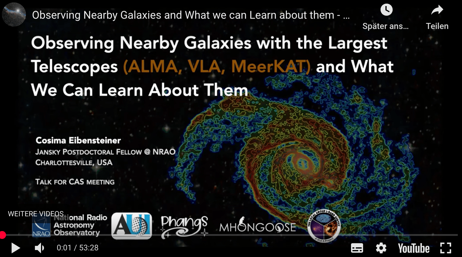 Public outreach talk for Charlottesville Astronomical Society&nbsp;(CAS)